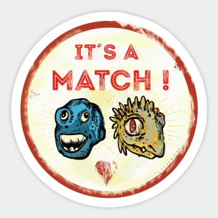 New match, beautiful couple! Sticker